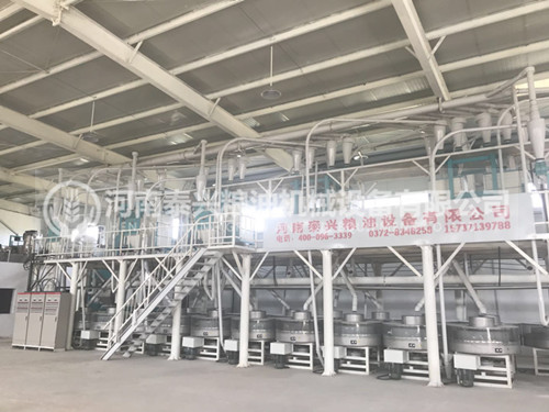 河南原陽20組石磨面粉機安裝案例